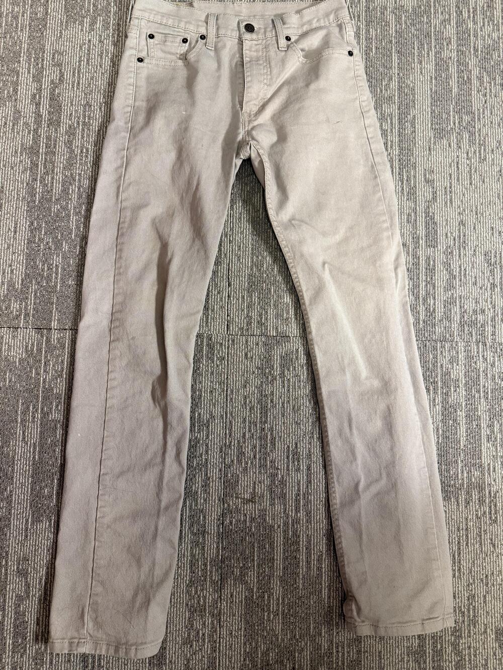 Levis 513 Jeans‎ Mens 30x30 Gray Slim Straight Denim Pants PC9 08513-0337